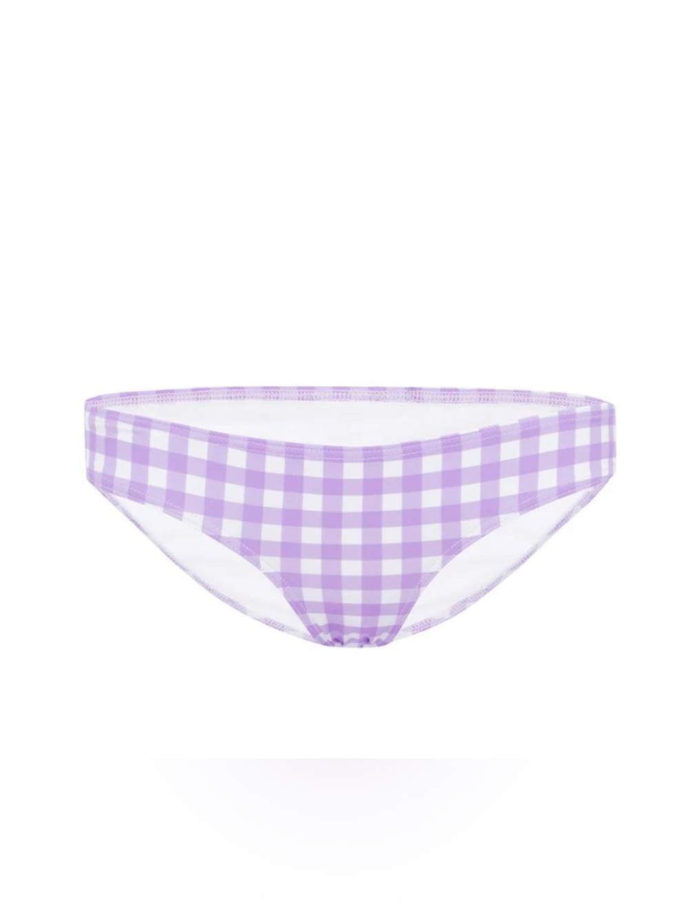 Lilac Gingham Bikini Bottom - Women's Swim